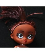 Fashion doll 5in large head huge eyes auburn hair mouth red lips top pon... - £7.07 GBP