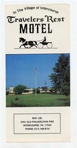 Travelers Rest Motel Brochure Intercourse Pennsylvania The Smuckers  - $17.82