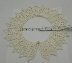 Vintage Crochet Collar Lace Dress Decor Cottage Core Victorian Handmade 1900s - £13.52 GBP