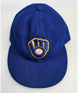New Era 59Fifty MLB On Field Team Milwaukee Brewers Fitted Cap Unisex Si... - $290.18 MXN