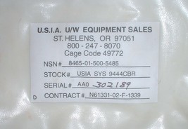 US Army NBC/Assault Bag circa 2001 &quot;AJ Jones&quot; - $50.00