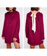 Free People Bon Bon Fuzzy Alpaca Blend Sweater Dress Magenta Size XS - $129.93 CAD