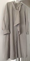 Fleet Street Coat W Removable Scarf Hood Raglan Sleeve Taupe 14 P Vintage - £30.85 GBP