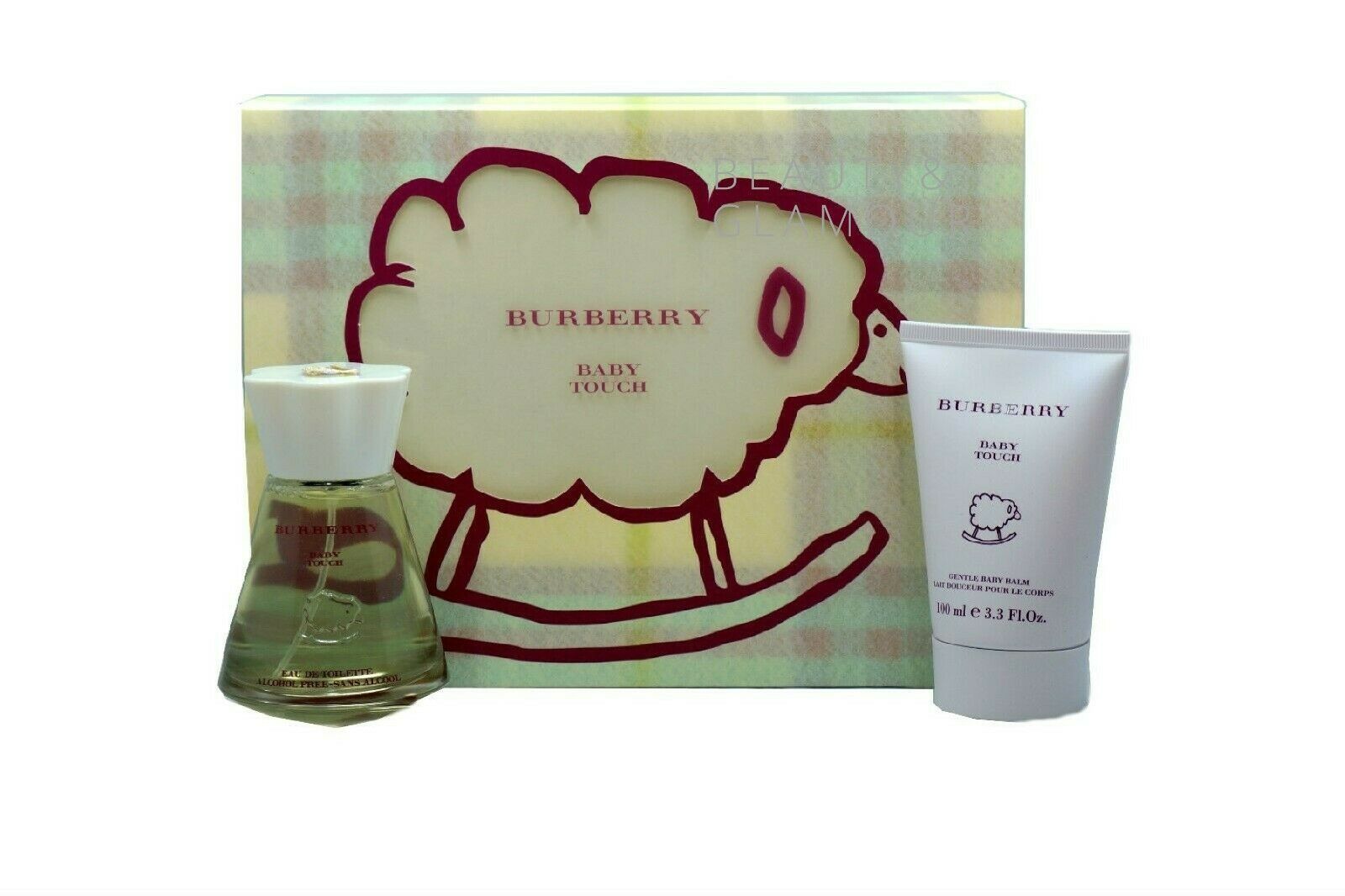 BABY TOUCH BY BURBERRY GIFT SET ALCOHOL FREE EAU DE TOILETTE SPRAY 100ML NIB - $88.61