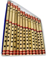 Bamboo Bansuri Flute Set multiple Key Tune 7 Holes Fipple Woodwind Clarinet - £101.92 GBP