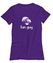 Funny TShirt Fun Guy Purple-W-Tee  - £18.18 GBP