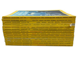 National Geographic Magazine Issues Lot of 14, 1981 1982 - £15.97 GBP