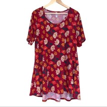 LuLaRoe Floral Pattern Classic T Tunic Earth Tone Pattern Summer Shirt T... - $23.76