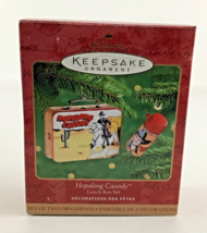 Hallmark Keepsake Christmas Ornament Hopalong Cassidy Lunch Box Set Vintage 2000 - £19.34 GBP