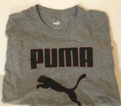 Puma Gray Tee T Shirt Large Short Sleeve Sh1 - $8.91