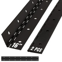 Heavy Duty Piano Hinge 304 SS 12–48&quot; Black/Silver 2-Pack Surface Mount D... - $23.99+