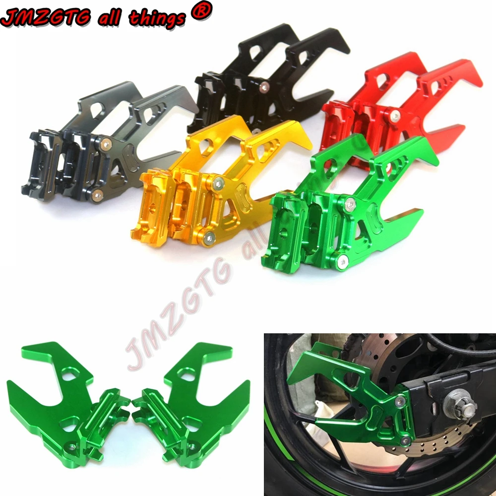 Motorcycle Accessories CNC Aluminum Alloy Rear Wheel Axel Protection   Z250 Z300 - $201.76