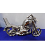 NEW Cast Iron Motorcycle Statue Figurine Metal Harley Style - £25.80 GBP