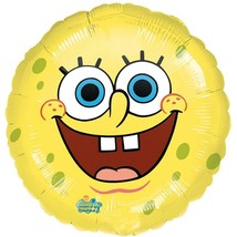 Spongebob Foil Mylar Balloon Birthday Party Decorations 18&quot; Round NEW - £2.58 GBP