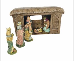 Ceramic Nativity Set- No Brand- Heavy Made Pieces - £12.01 GBP