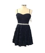 Trixxi Juniors NAVY BLUE with Silver Rhinestone  Formal party Dress  Siz... - €14,35 EUR