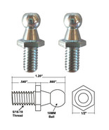 Gordon Glass® 10mm Threaded Ball Studs with 5/16-18 threads for Gas Spring/ - $129.60 MXN
