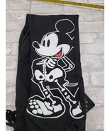 Disney Mickey Mouse Juniors Black Glow in the Dark Halloween Skeleton Sw... - $246.56 MXN