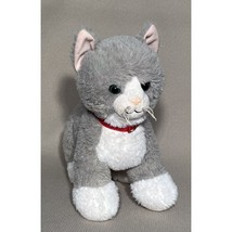 Build A Bear Promise Pets Gray Cat Kitten Green Eyes Plush Stuffed Animal Toy - $9.98