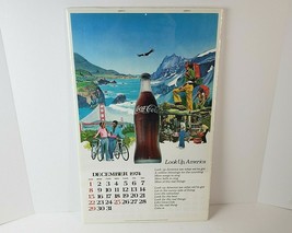 Vintage Coca Cola Coke Advertising 1974 Calendar Look Up America Ephemera - £11.22 GBP
