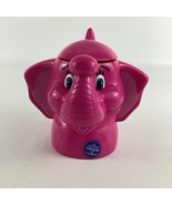 Ringling Bros Barnum Bailey Pink Elephant Flip Top Cup Circus Souvenir V... - £19.35 GBP