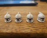 Lot of 4 LEGO Star Wars Clone Trooper Helmets - £22.41 GBP