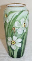 Rosenthal Daffodil Hand Painted 1910 Vase ~ 8&quot; ~ SELB Bavaria ~ Signed M... - £493.78 GBP