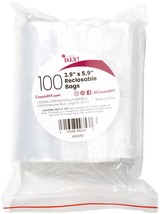Reclosable Treat Bags 100/Pkg-4&quot;x6&quot; - $18.22