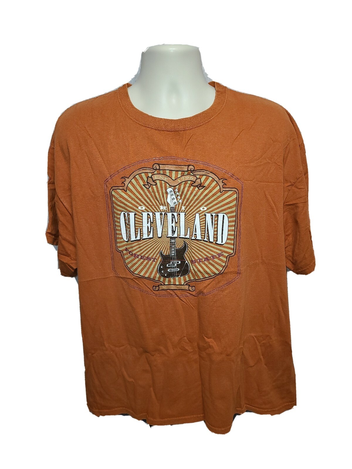 Cleveland Ohio Forest State Adult Orange XL TShirt - £14.82 GBP
