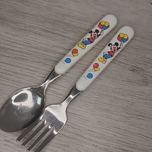 Vintage Disney Mickey Mouse Stainless Steel Spoon and Fork Set Malaysia ... - $8.00