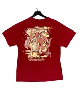 Guy Harvey FSU Seminoles Marlin Graphic T-Shirt Red Unisex M Short Sleeve - £17.13 GBP