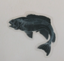 Fish X-Ray Transparent Sticker 2&quot; x 2.38&quot; (C) - $1.64