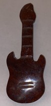 Red Jasper Guitar  Shaped Stone Crystal  3.5” H X 1.5” W - £5.95 GBP