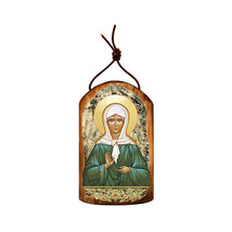 GDeBrekht Inspirational Icon Matrona Plaque Wooden Ornament - $45.44