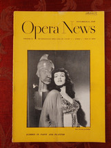 Metropolitan Opera News Magazine November 21 1949 Rise Stevens Samson Et Dalila - £11.50 GBP