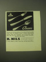 1948 H. Nils Classic Silverware Ad - Choose your favorite setting - £14.78 GBP