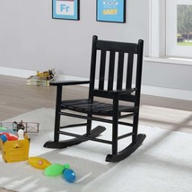 Black Slat Back Youth Rocker Chair - £93.62 GBP