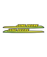 2x Jane Deere Tractor Set Upper Hood Vinyl Decal Stickers 325,335,345,355d - $26.68