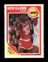 Vintage 1988-89 Fleer Rebound Leader Basketball Card #61 Hakeem Olajuwon Rockets - £3.94 GBP