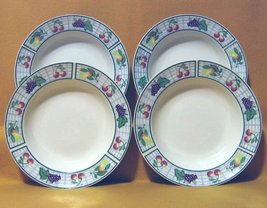 Oneida Distinction Garden Gate 4 Soup Bowls 1988 - $14.99