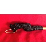 Vintage Black Dragon w Red Jeweled Eyes Shoe Horn 12&quot; Made in Japan - $12.49 CAD