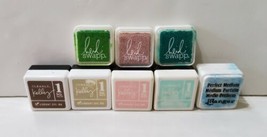 8 Lot Assorted Colors 1 in Ink Stamp Pads Clearly Kelly Heil Swapp Paper... - $13.99