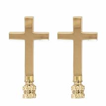 Royal Designs Large Cross 3.5&quot; Lamp Finial for Lamp Shade, Polished Brass - Set  - $38.56