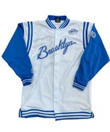 FUBU City Series Brooklyn Blue Snap Front Long Sleeve Warmup Jacket Embr... - $67.70