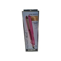 Conair Ceramic Flat Iron Instant Heat Plus Ultra Smooth 1 inch Tourmalin... - $19.79
