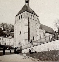 Bordeaux France Lormont City Church Square Chapel 1910s Postcard PCBG12A - $19.99