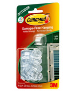 3M Command Outdoor Light Clips with Foam Strips (17017CLR-AW) - $5.99