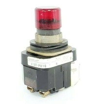 Allen Bradley 800T-PB16 Ser. N Red Pushbutton W/ Coil, Contact Block, No Collar - £23.94 GBP