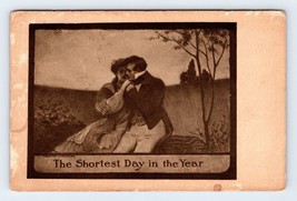 The Shortest Day Of the Year Romance 1909 DB Postcard N2 - £3.07 GBP