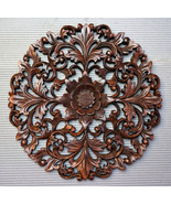 Wood Carvings Sculpture Wall Decoration Art MANDALA - £312.47 GBP